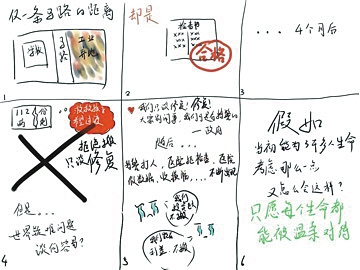 常州外国语学校学生绘制的关于“毒地事件”的漫画。家长供图